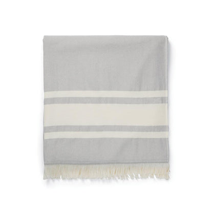 Grey - Side - Vinga Tolo Hammam Terrycloth Towel