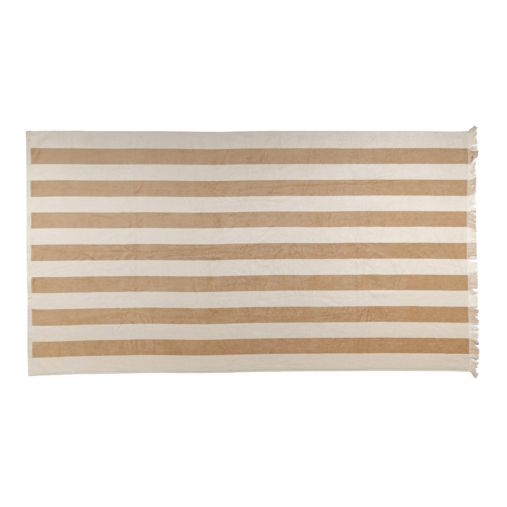 Brown - Back - Ukiyo Yukari AWARE Deluxe Beach Towel
