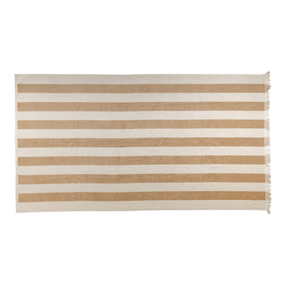 Brown - Back - Ukiyo Yukari AWARE Deluxe Beach Towel