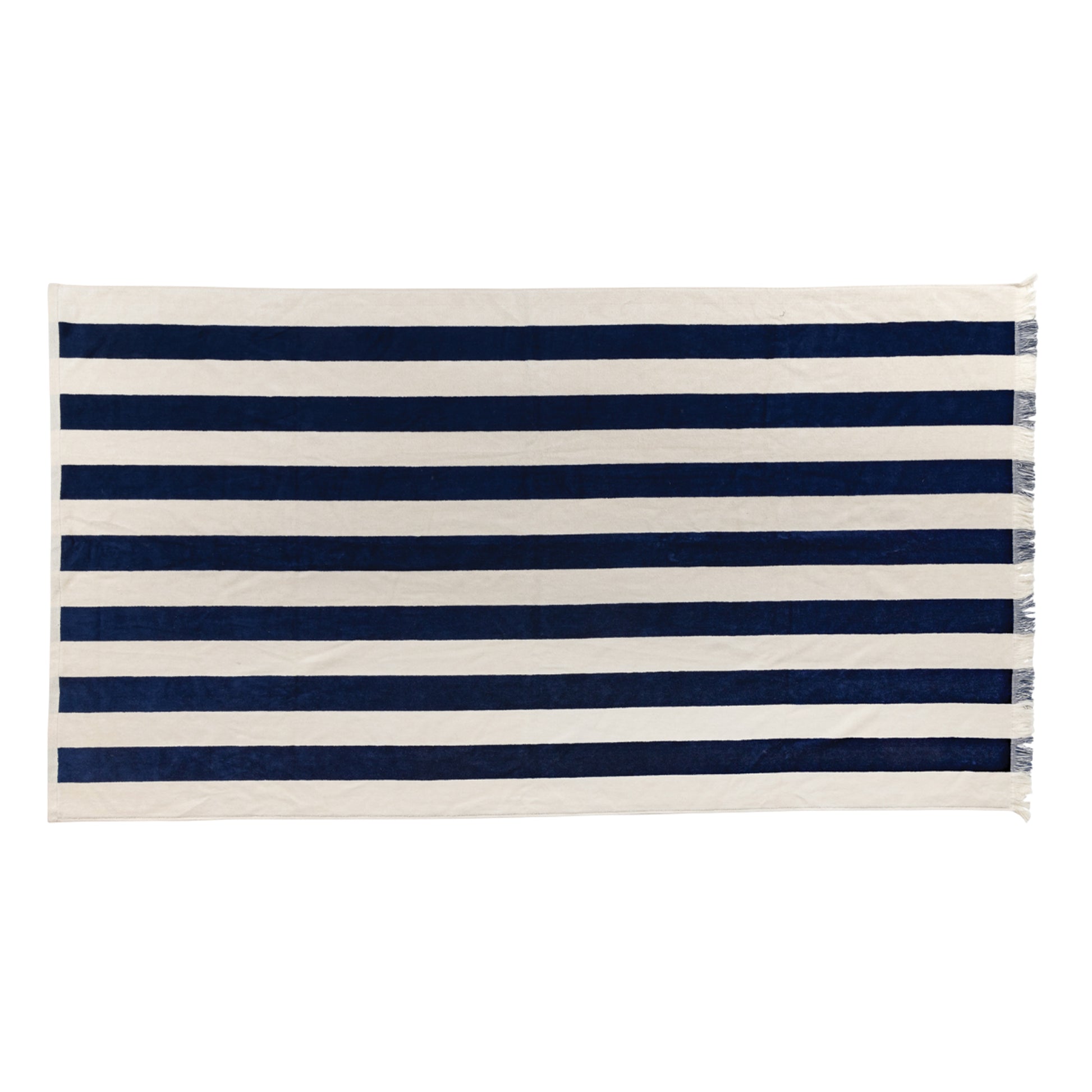 Navy - Back - Ukiyo Yukari AWARE Deluxe Beach Towel
