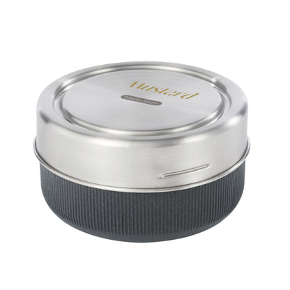 Silver - Back - Black + Blum Glass Bowl 750ml Lunch Box