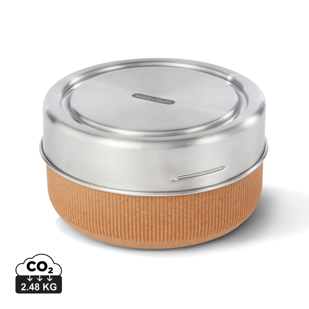 Brown - Front - Black + Blum Glass Bowl 750ml Lunch Box