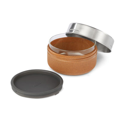 Brown - Side - Black + Blum Glass Bowl 750ml Lunch Box