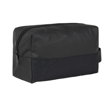 Black - Back - Vinga Livorno Recycled Polyester Toiletry Bag