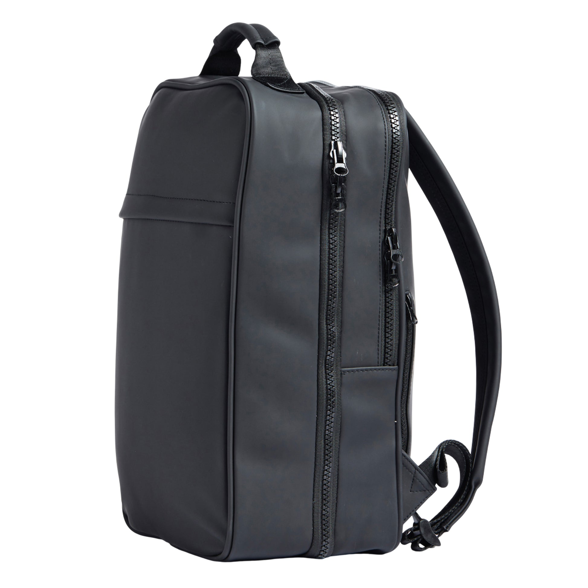 Black - Side - Vinga Baltimore Travel Backpack