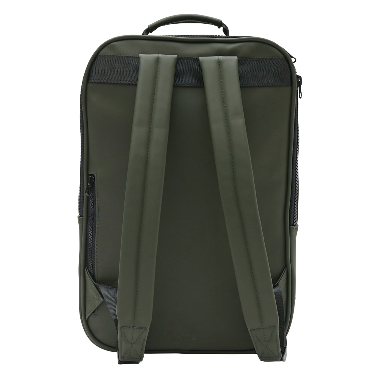 Green - Back - Vinga Baltimore Travel Backpack