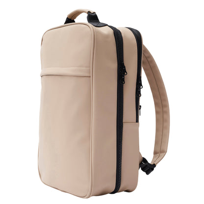 Greige - Side - Vinga Baltimore Travel Backpack