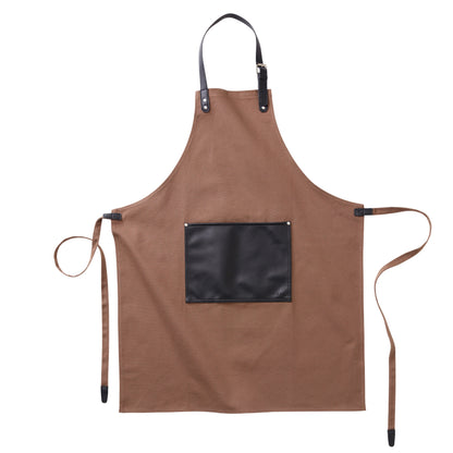 Brown - Front - Vinga Casbas Plain Apron