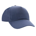 Navy - Front - XD Collection 5 Panel Cotton Recycled Cap