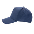 Navy - Side - XD Collection 5 Panel Cotton Recycled Cap