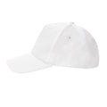 White - Side - XD Collection 5 Panel Cotton Recycled Cap