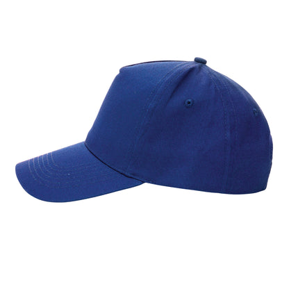 Blue - Side - XD Collection 5 Panel Cotton Recycled Cap
