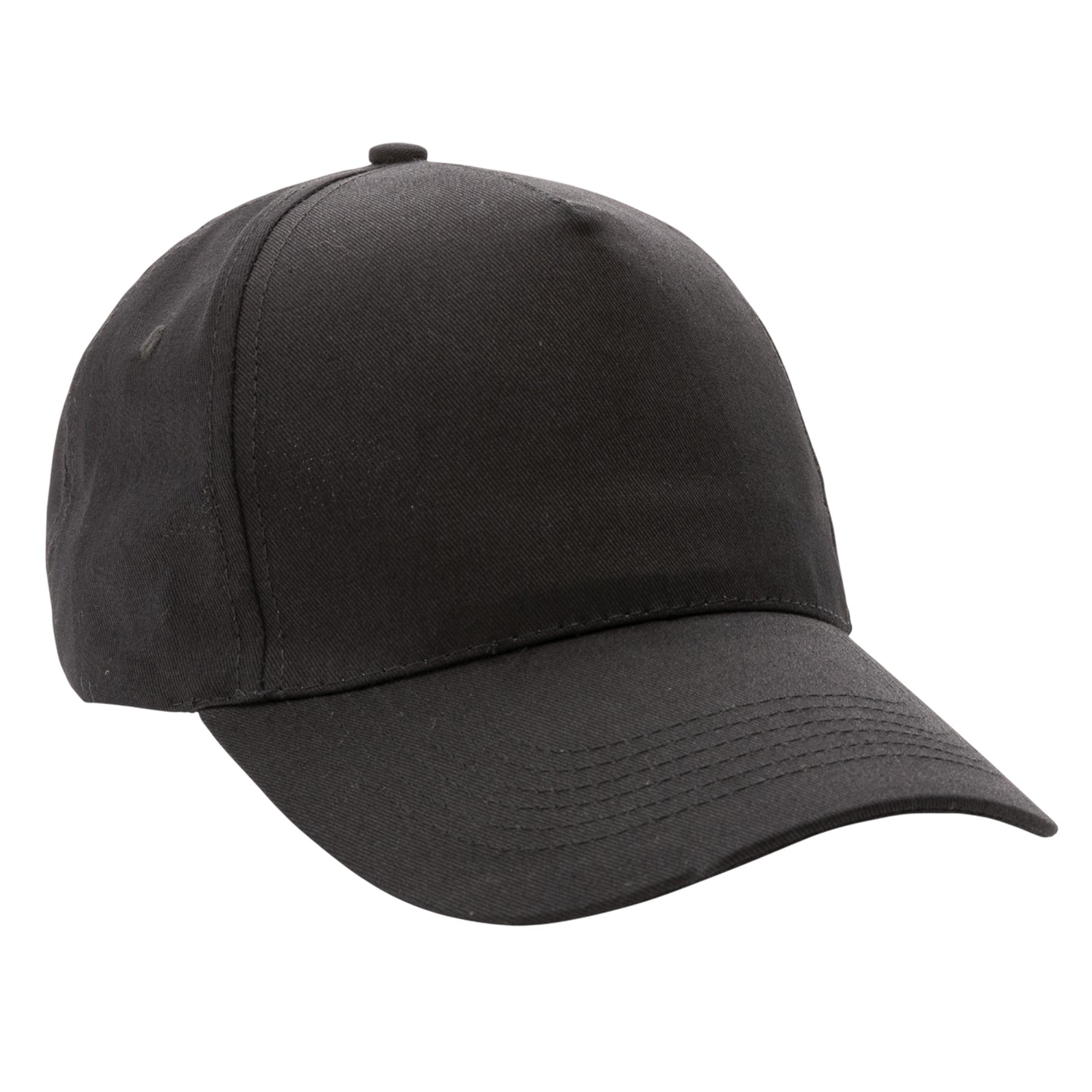 Black - Front - XD Collection 5 Panel Cotton Recycled Cap