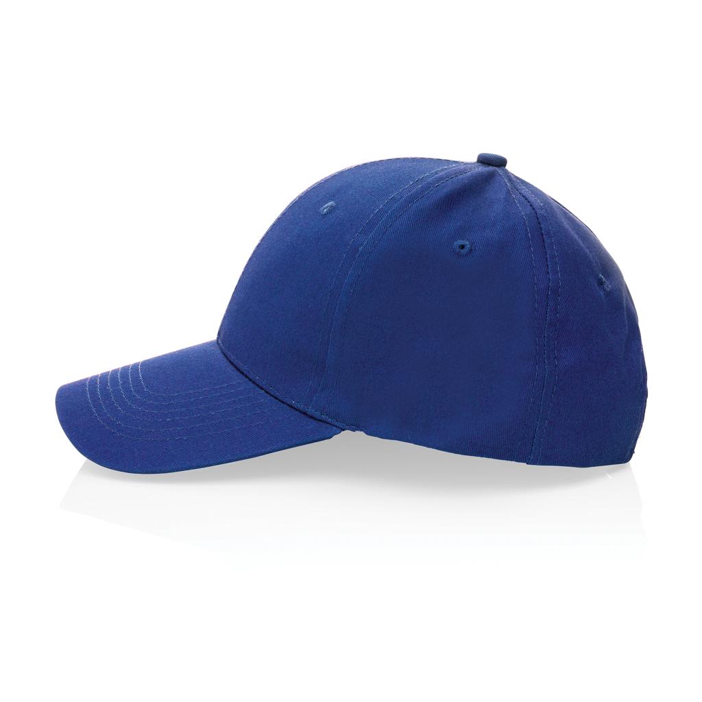 Blue - Lifestyle - XD Collection Impact AWARE 6 Panel Recycled Cotton Cap