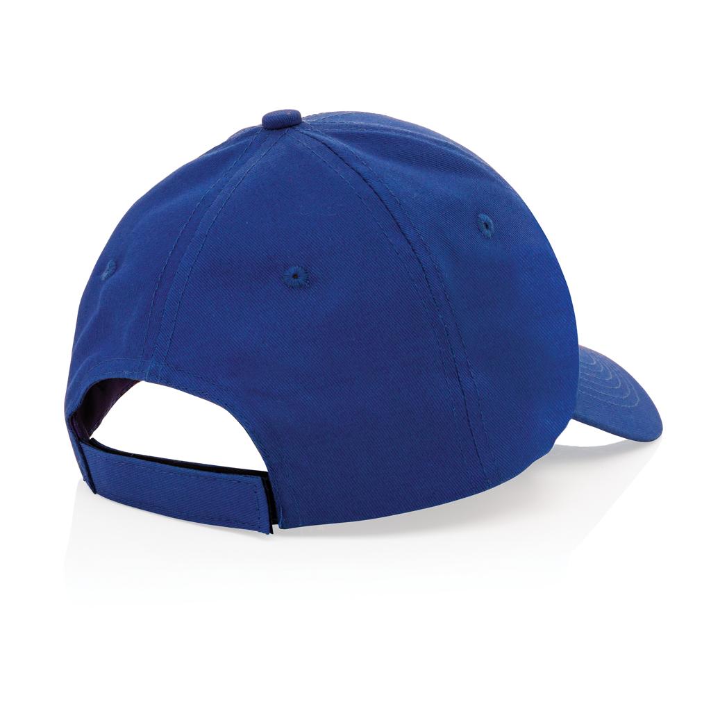 Blue - Close up - XD Collection Impact AWARE 6 Panel Recycled Cotton Cap