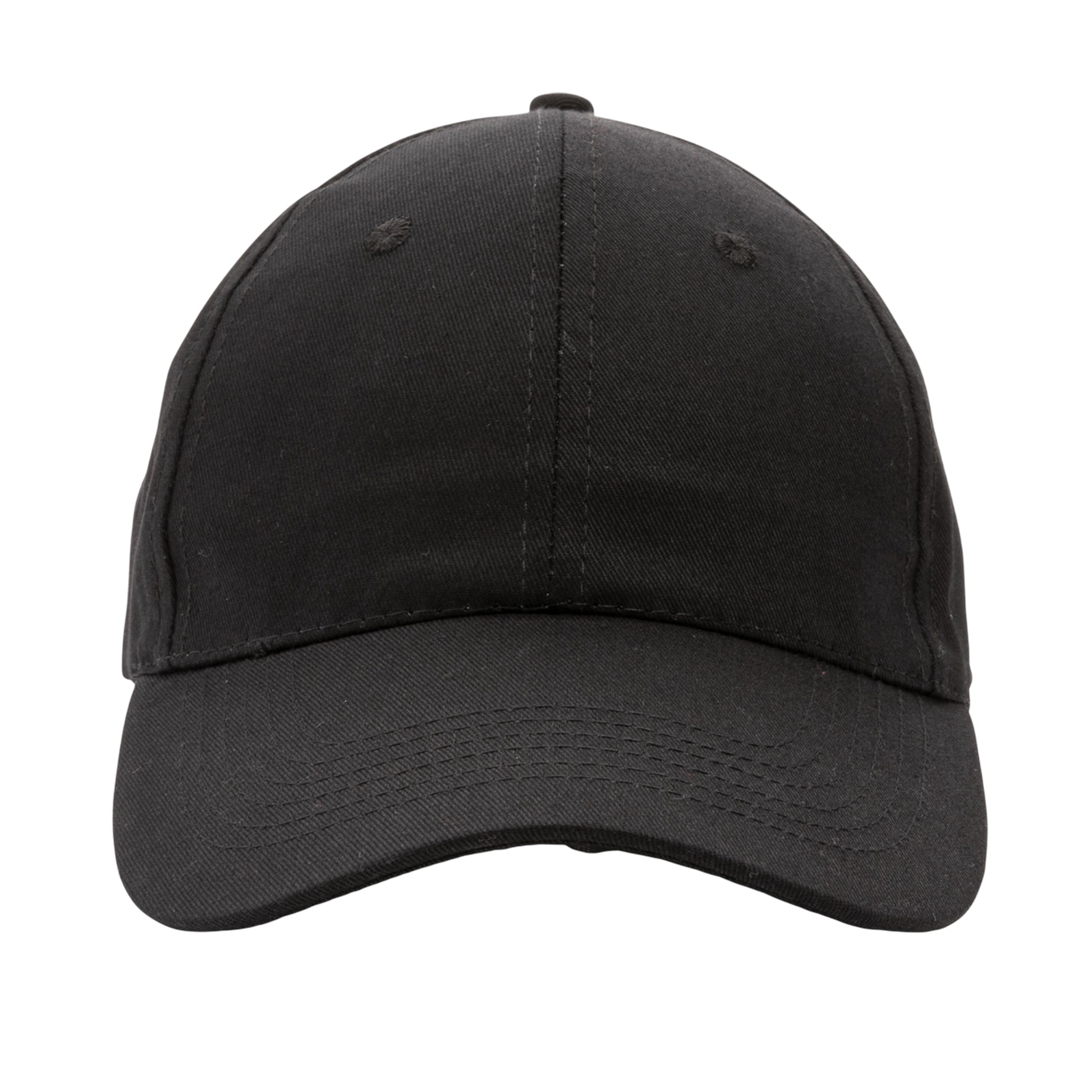 Black - Pack Shot - XD Collection Impact AWARE 6 Panel Recycled Cotton Cap