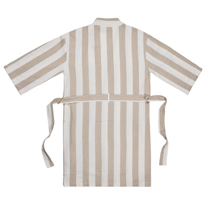 Beige - Back - Vinga Unisex Adult Ornos Hammam Robe