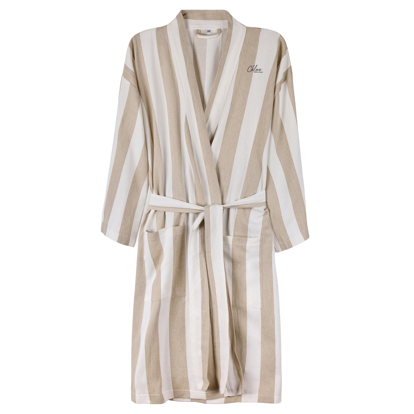 Beige - Front - Vinga Unisex Adult Ornos Hammam Robe