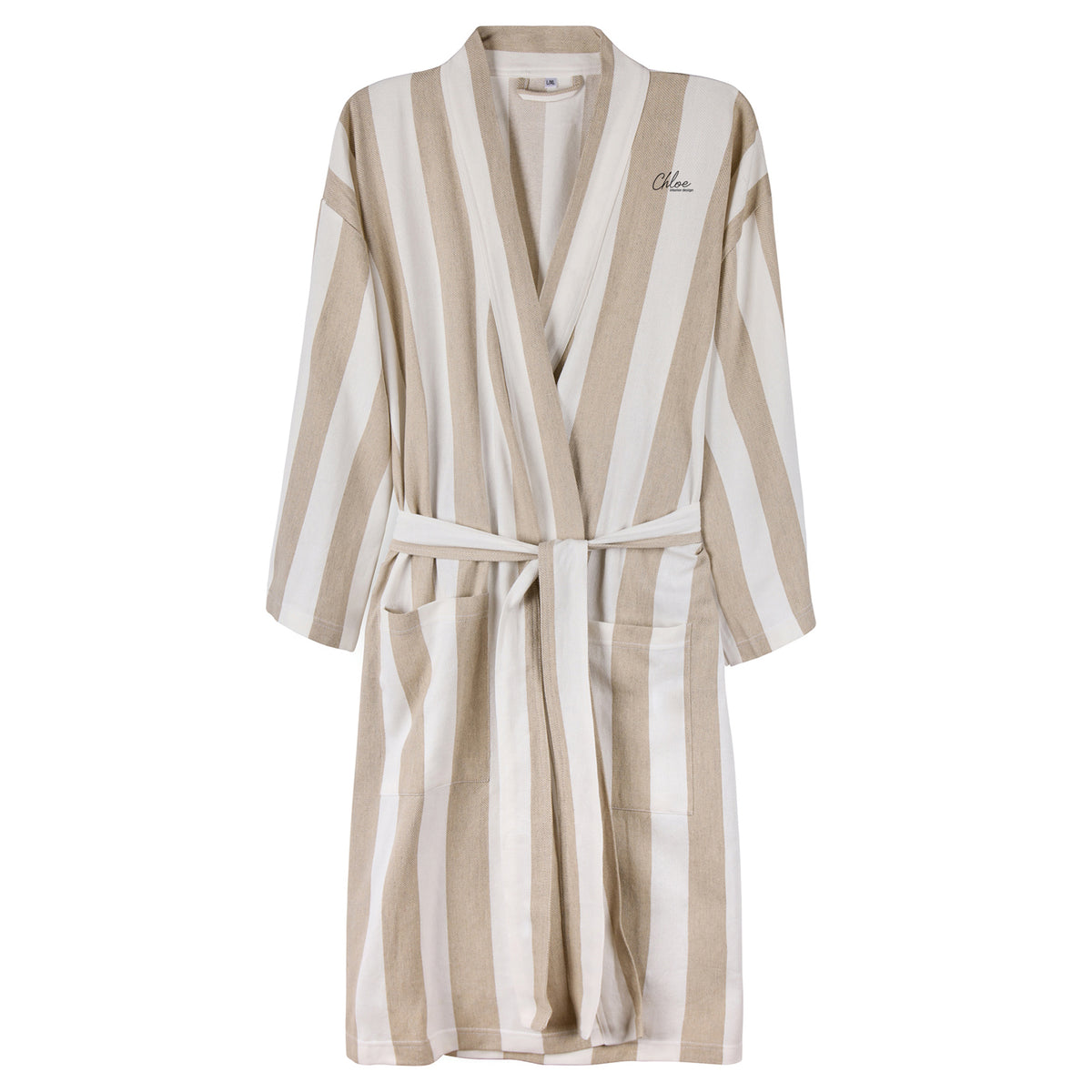 Beige - Front - Vinga Unisex Adult Ornos Hammam Robe