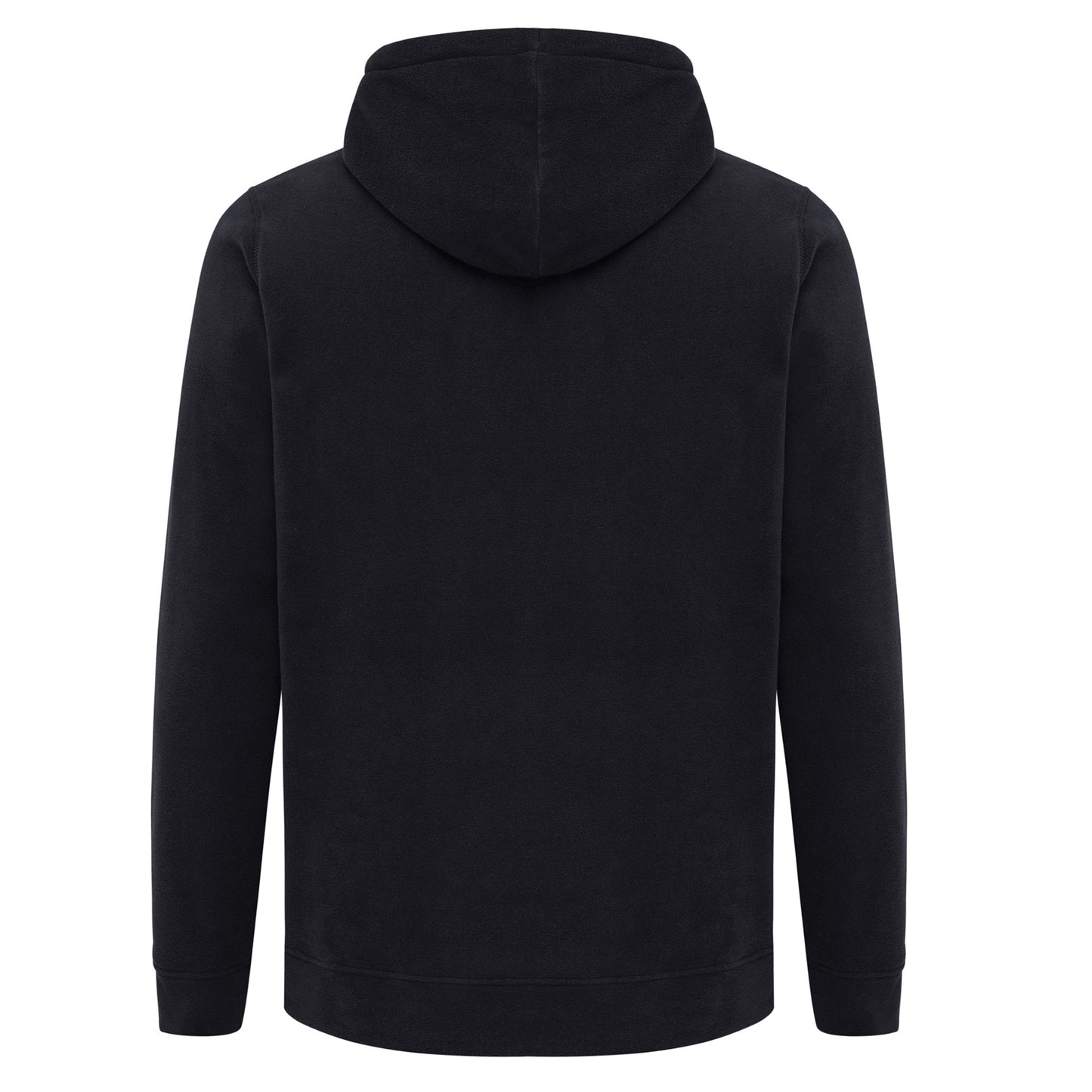 Black - Back - Iqoniq Unisex Adult Trivor Microfleece Hoodie