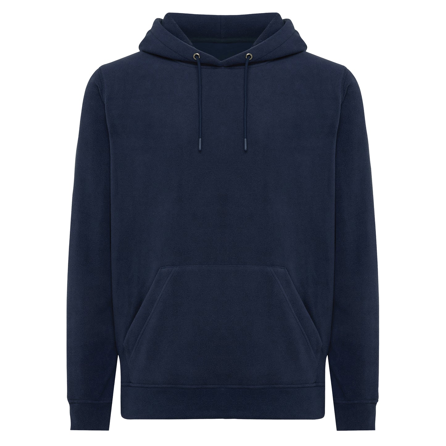 Navy - Front - Iqoniq Unisex Adult Trivor Microfleece Hoodie