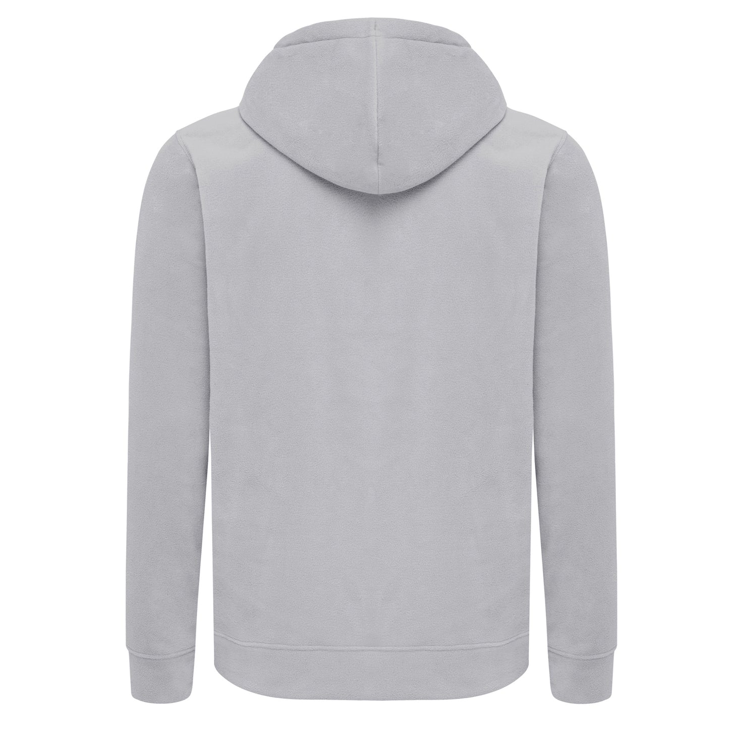 Storm Grey - Back - Iqoniq Unisex Adult Trivor Microfleece Hoodie