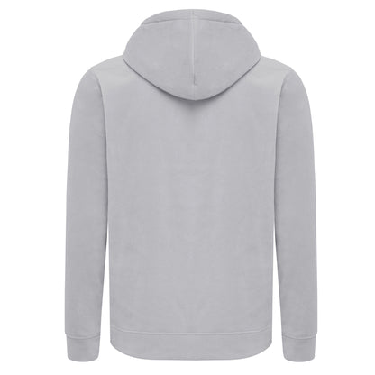 Storm Grey - Back - Iqoniq Unisex Adult Trivor Microfleece Hoodie