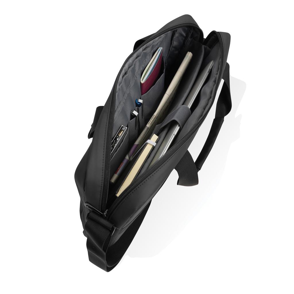 Black - Close up - XD Xclusive Armond RPET Aware Laptop Bag