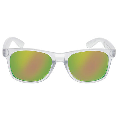 White - Front - XD Collection Gleam Recycled Polycarbonate Mirrored Sunglasses