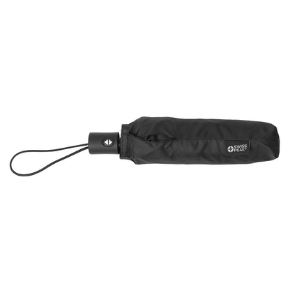 Black - Side - Swiss Peak RPET Aware Folding Umbrella
