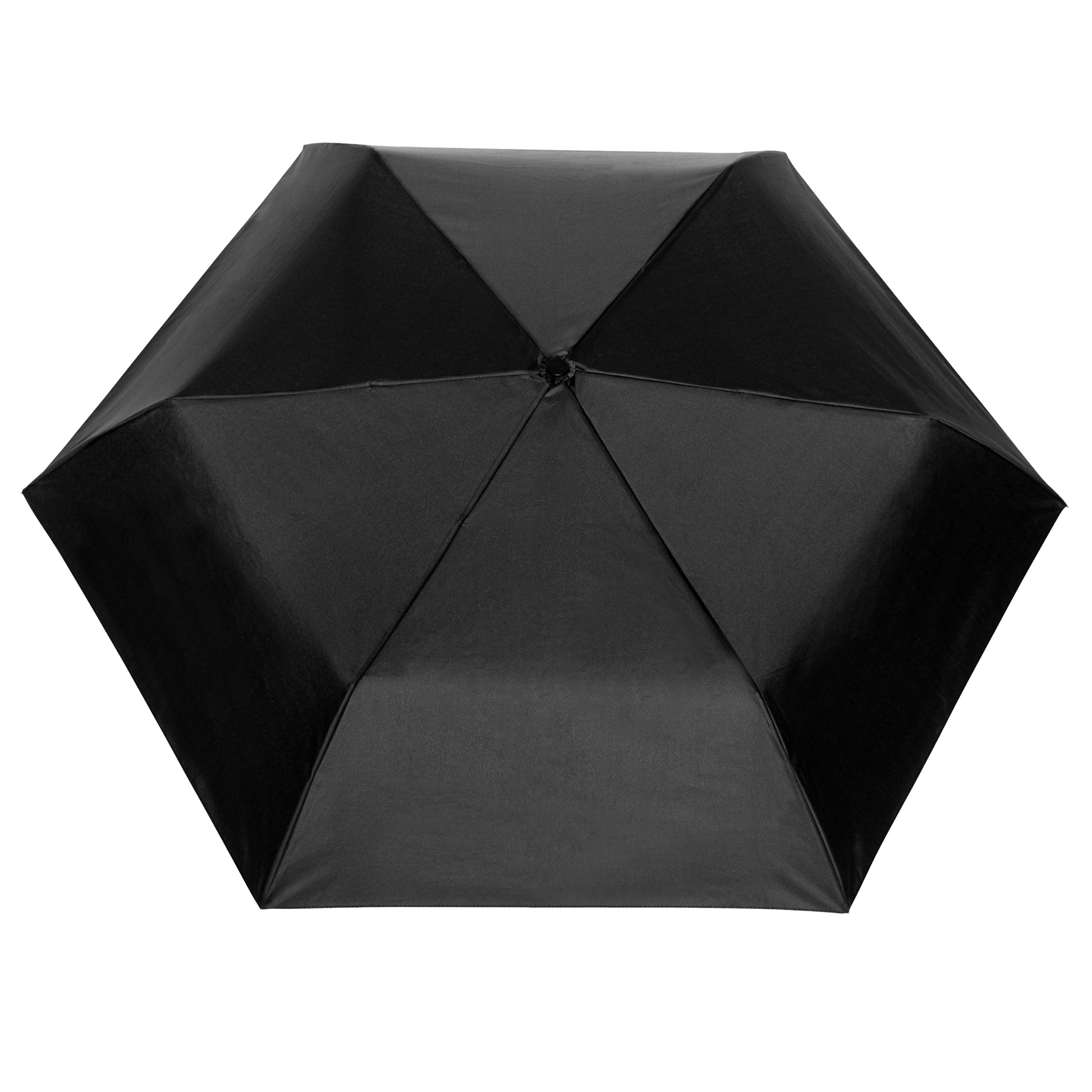Black - Back - Swiss Peak RPET Aware Folding Umbrella