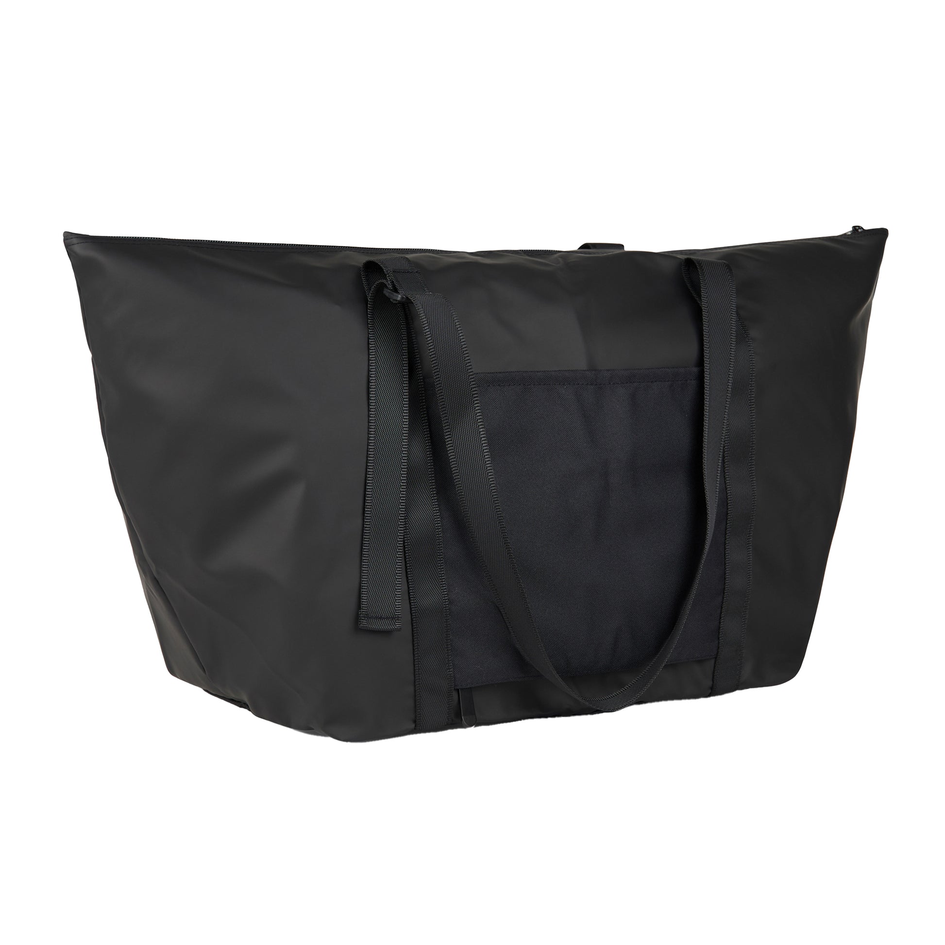 Black - Back - Vinga Livorno Recycled Polyester Weekend Bag