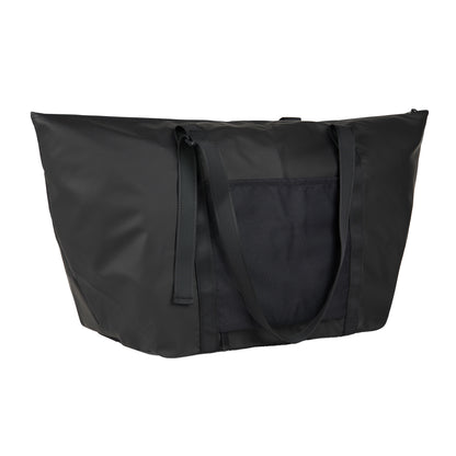 Black - Back - Vinga Livorno Recycled Polyester Weekend Bag