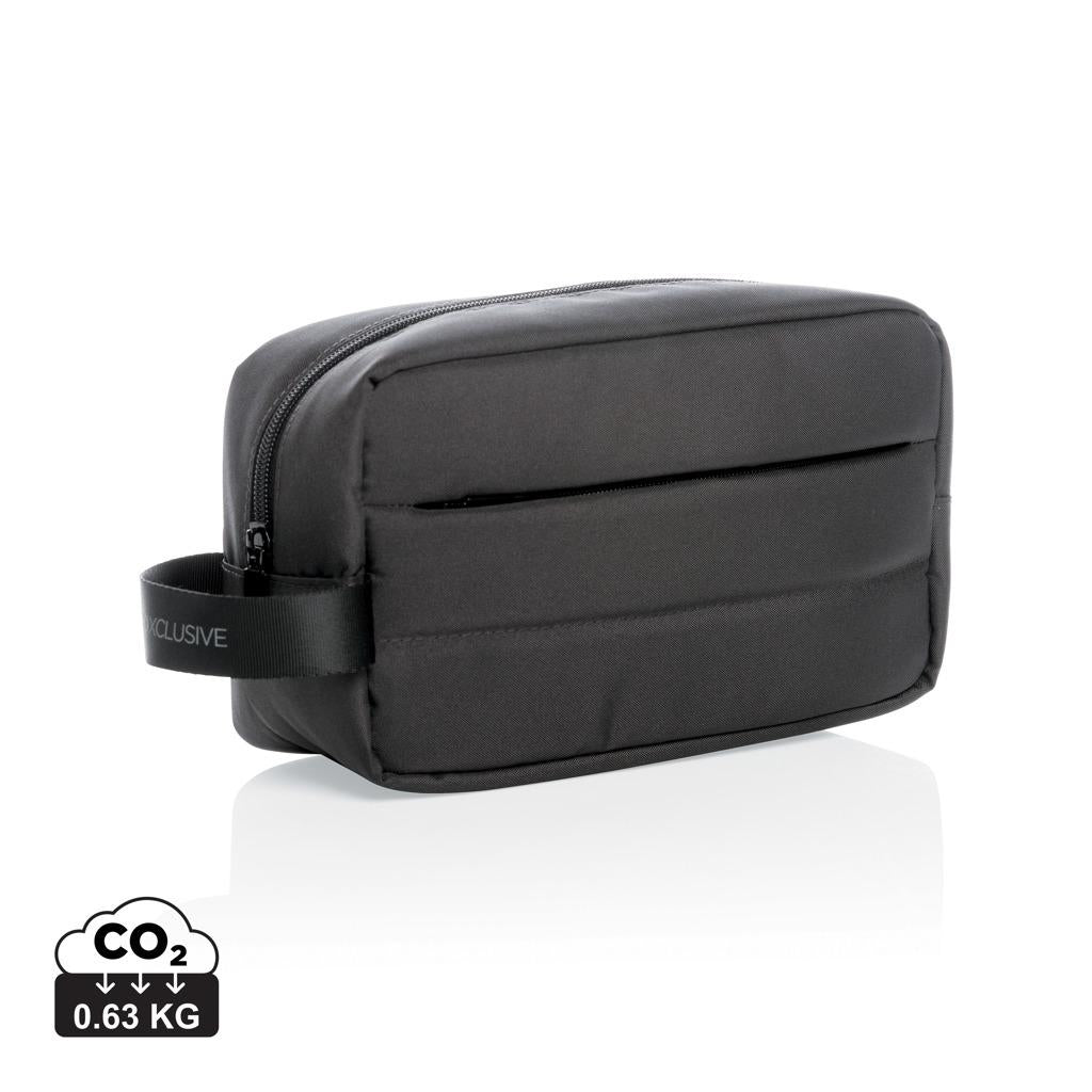 Black - Front - XD Xclusive Impact Aware RPET Toiletry Bag