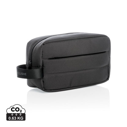 Black - Front - XD Xclusive Impact Aware RPET Toiletry Bag