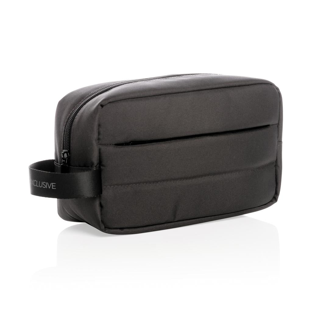 Black - Back - XD Xclusive Impact Aware RPET Toiletry Bag