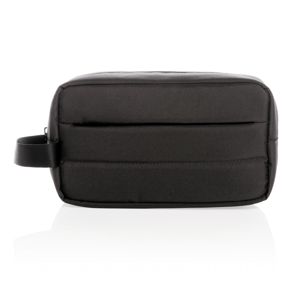 Black - Side - XD Xclusive Impact Aware RPET Toiletry Bag