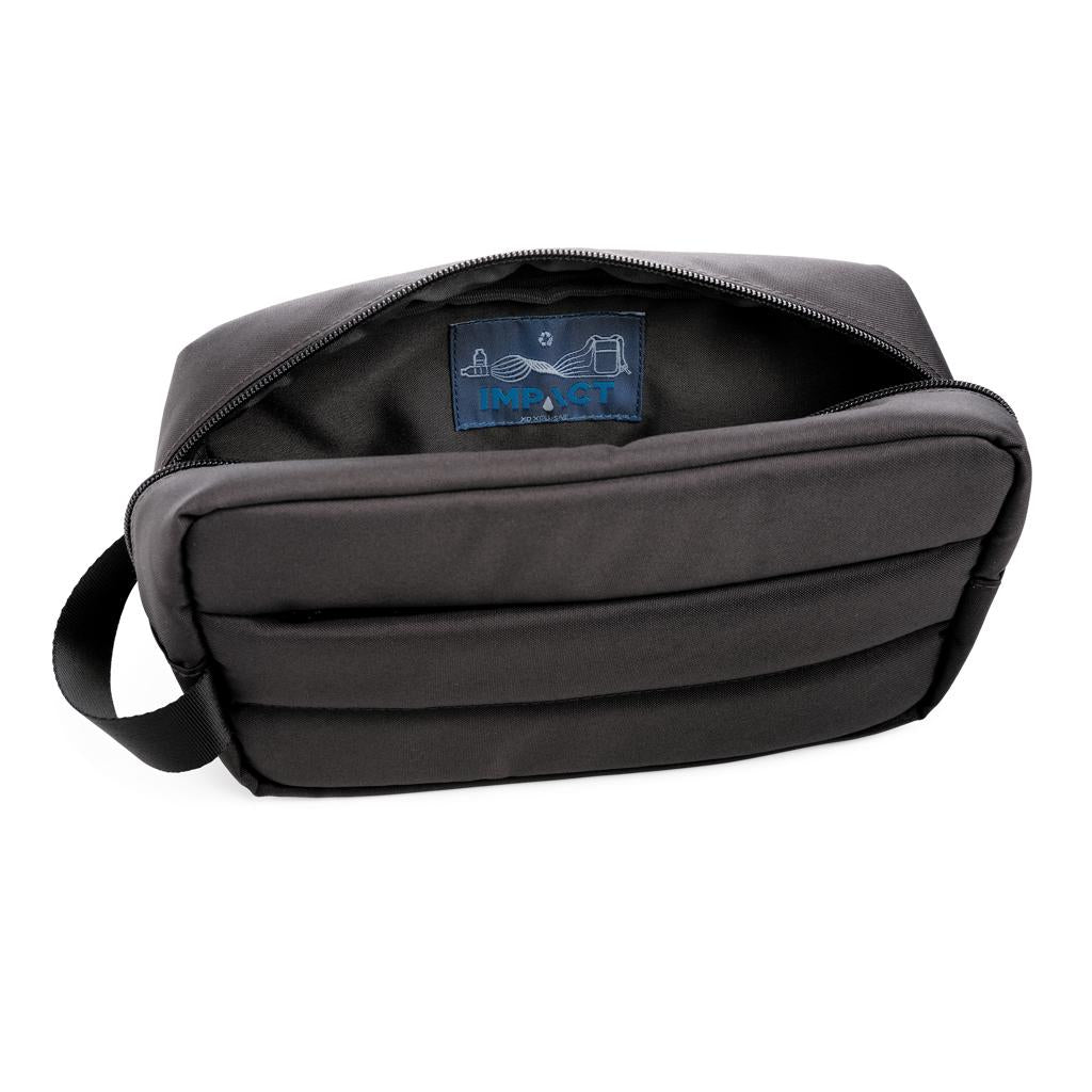 Black - Close up - XD Xclusive Impact Aware RPET Toiletry Bag