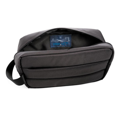 Black - Close up - XD Xclusive Impact Aware RPET Toiletry Bag