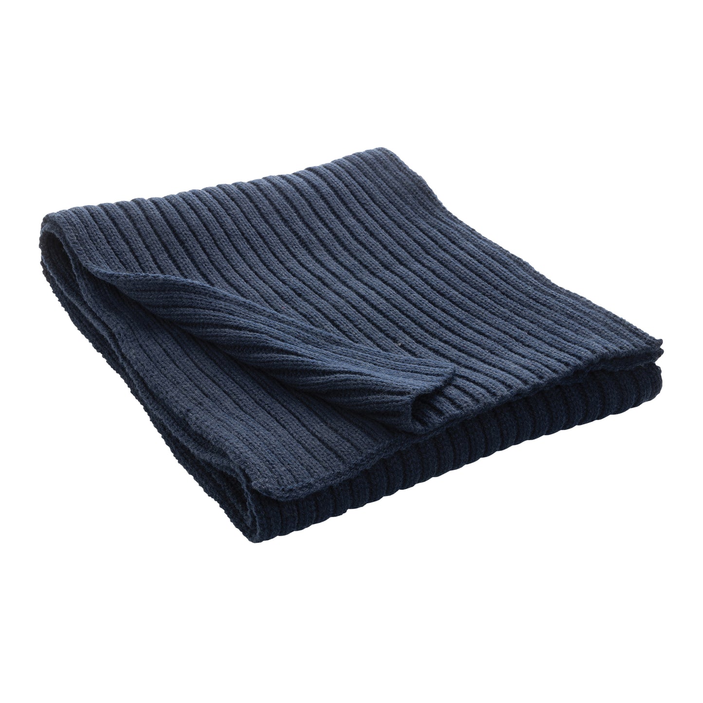 Navy - Front - XD Collection Impact Knitted Polylana Aware Scarf