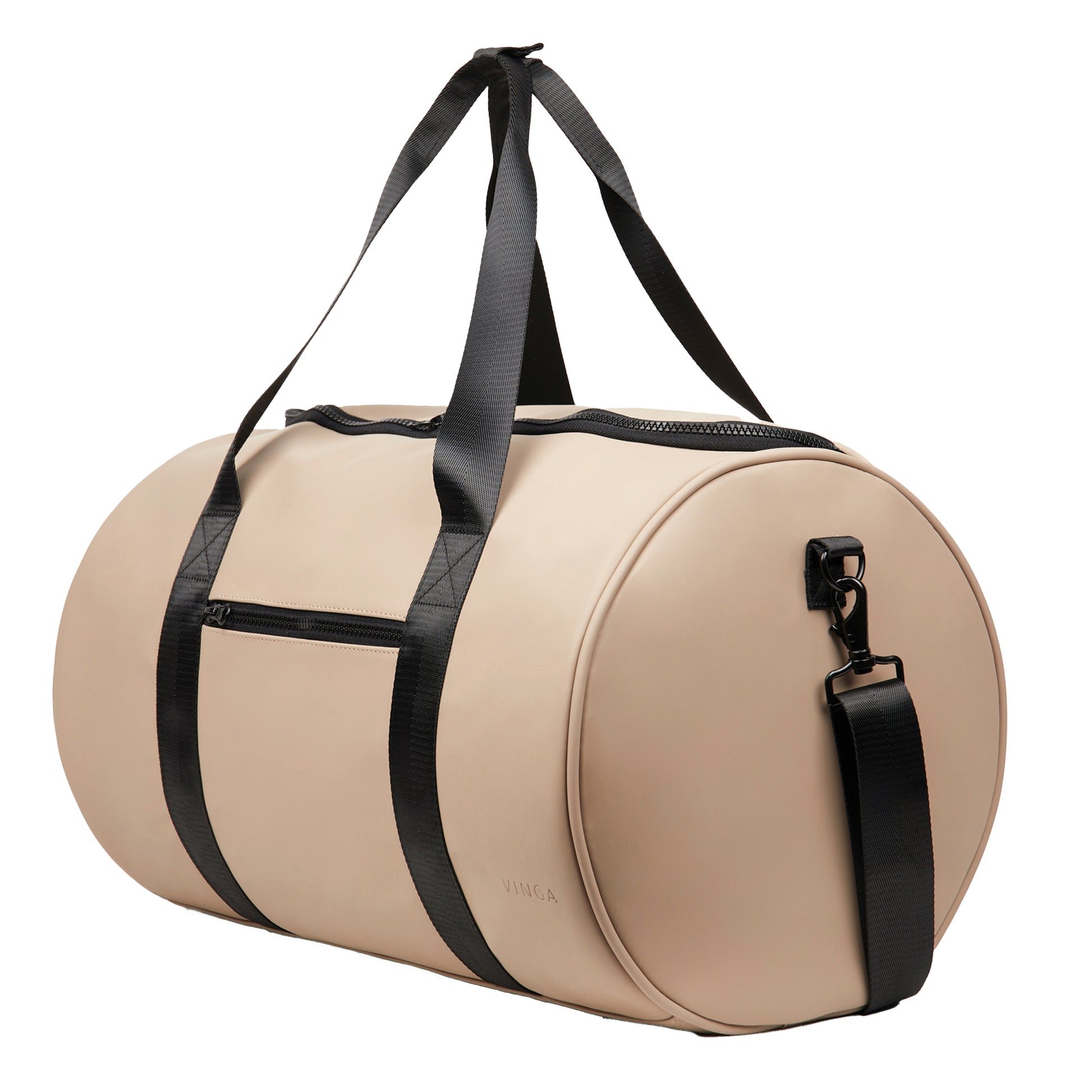 Greige - Side - Vinga Baltimore 34L Duffle Bag