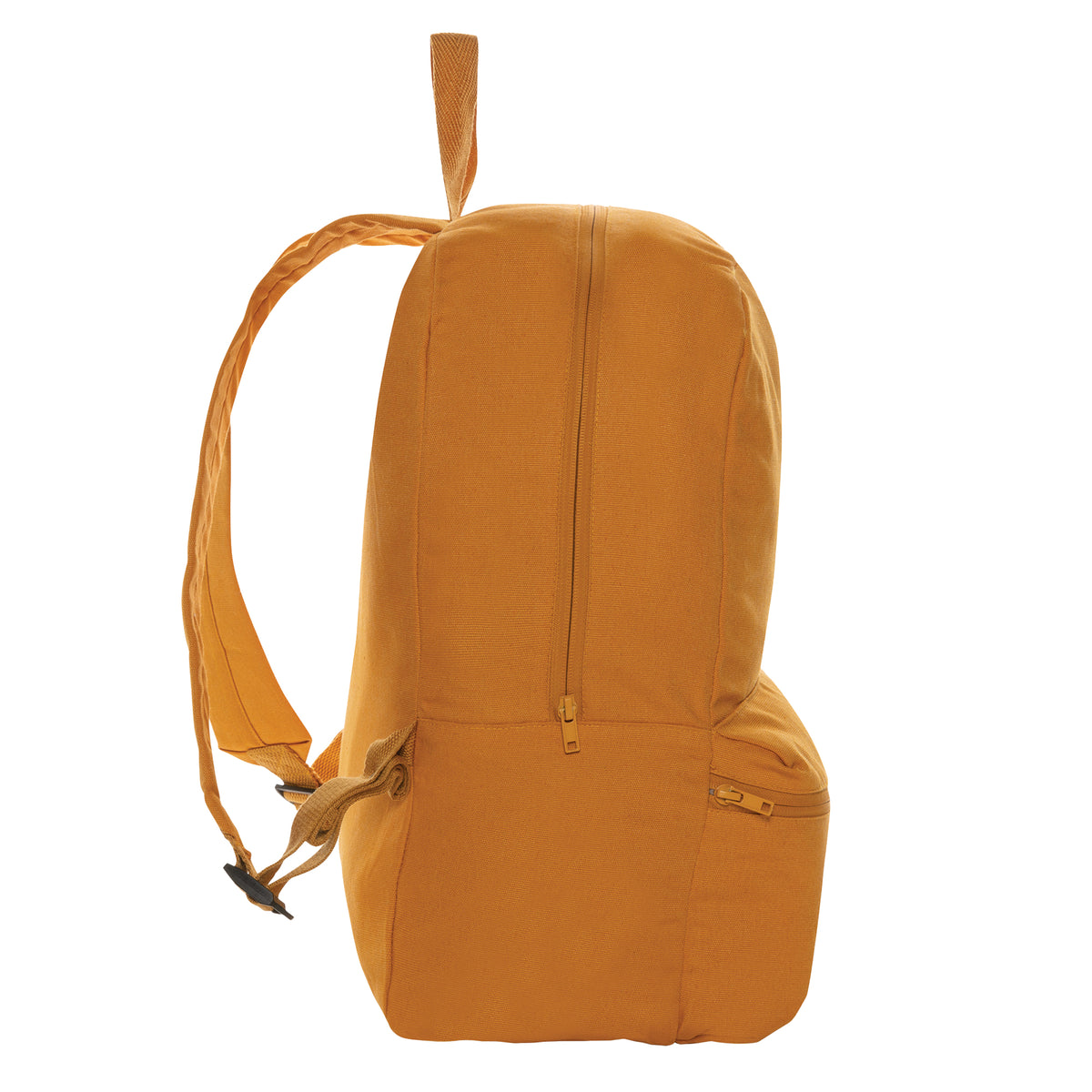 Sundial Orange - Side - XD Collection Recycled Canvas Backpack