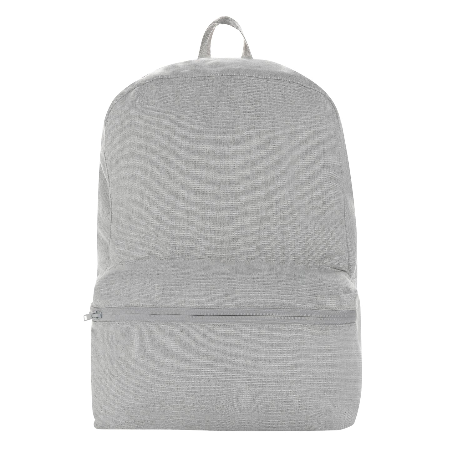 Grey - Front - XD Collection Recycled Canvas Backpack