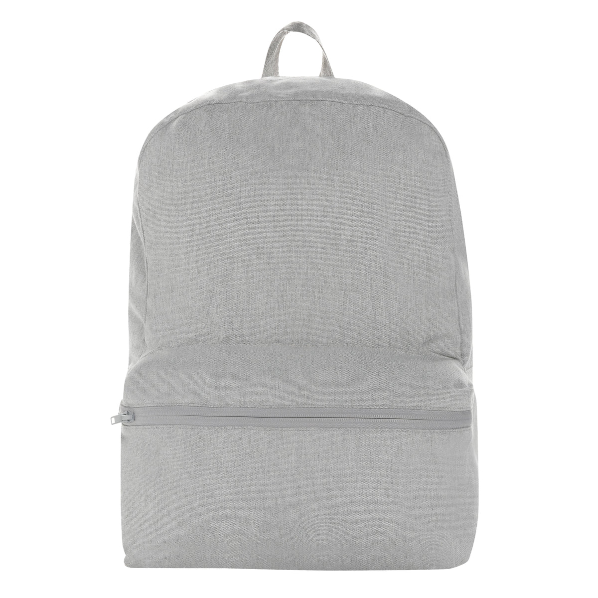 Grey - Front - XD Collection Recycled Canvas Backpack