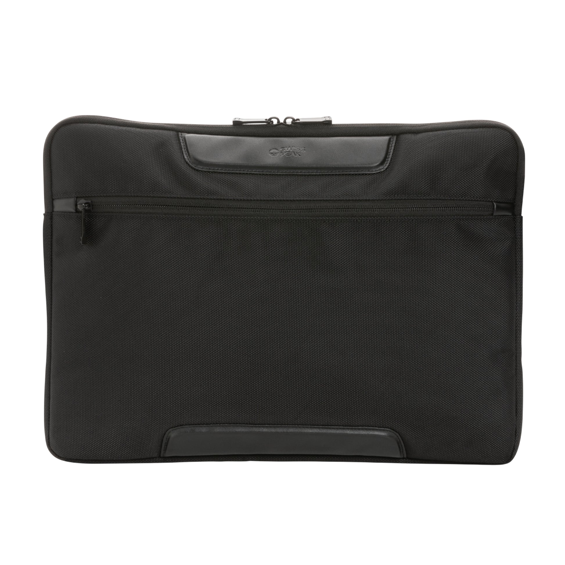 Black - Front - Swiss Peak Voyager RPET Aware Laptop Bag