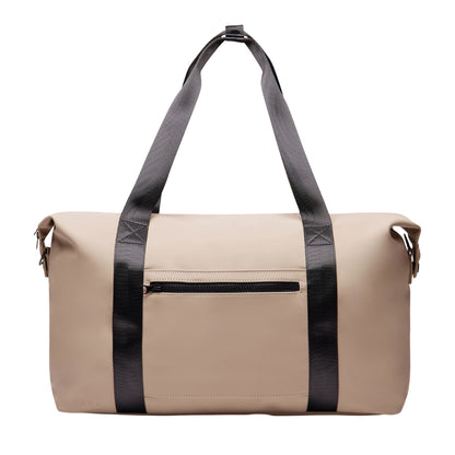 Greige - Front - Vinga Baltimore Recycled 34L Weekend Bag