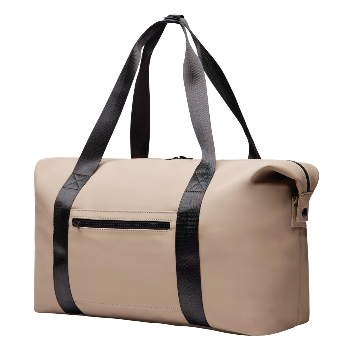Greige - Side - Vinga Baltimore Recycled 34L Weekend Bag