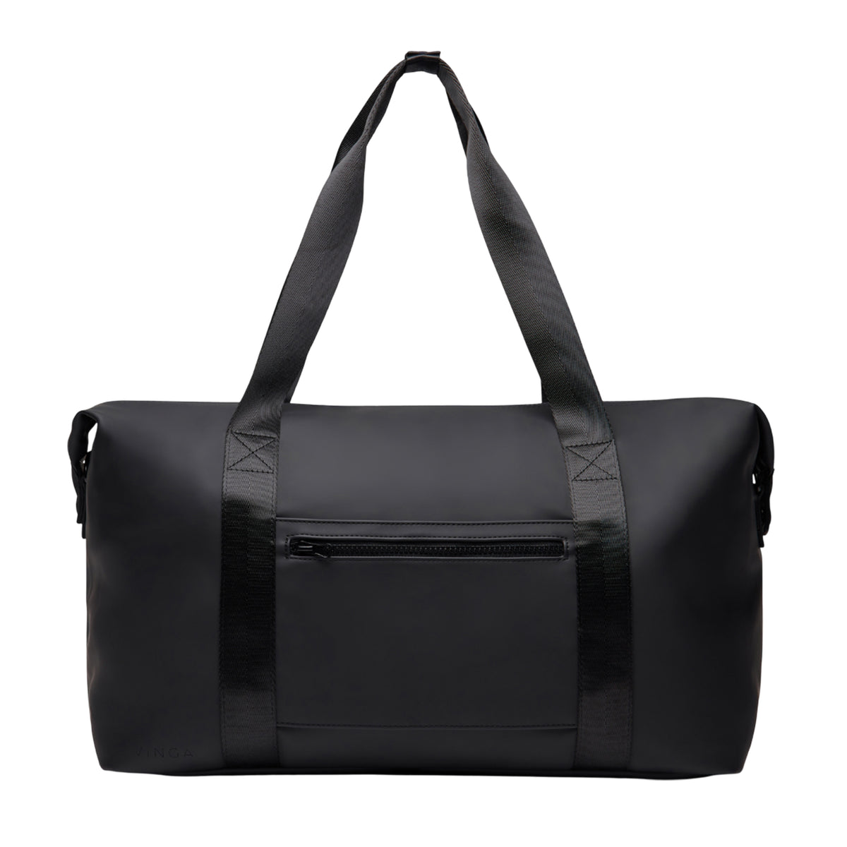 Black - Front - Vinga Baltimore Recycled 34L Weekend Bag