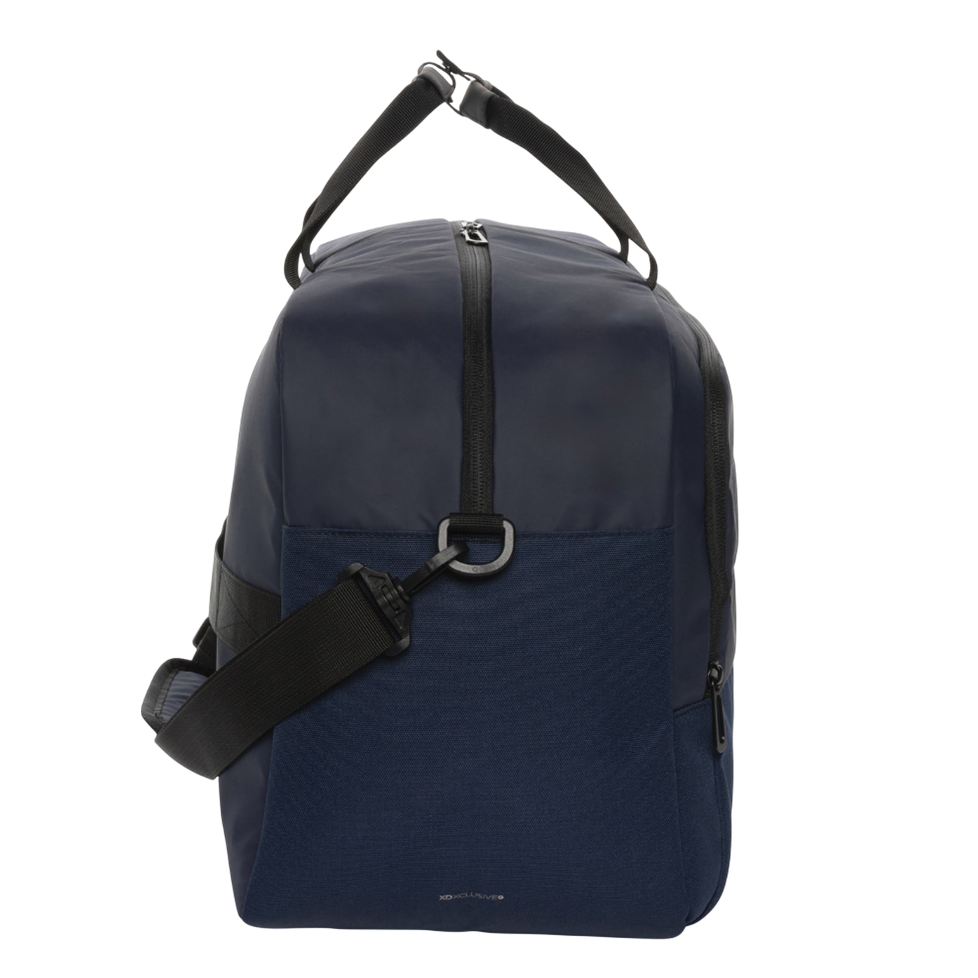 Navy - Side - XD Xclusive Armond RPET Aware Duffle Bag