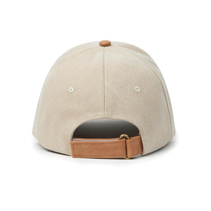 Beige - Close up - Vinga Canvas Aware Baseball Cap